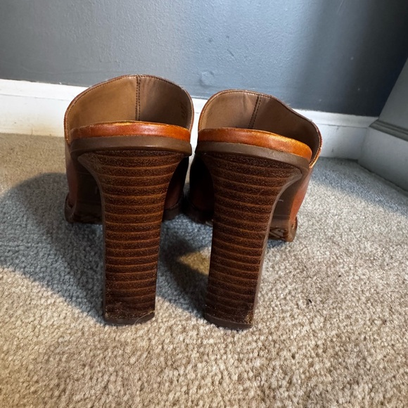 Brown Leather Mules - Picture 6 of 7